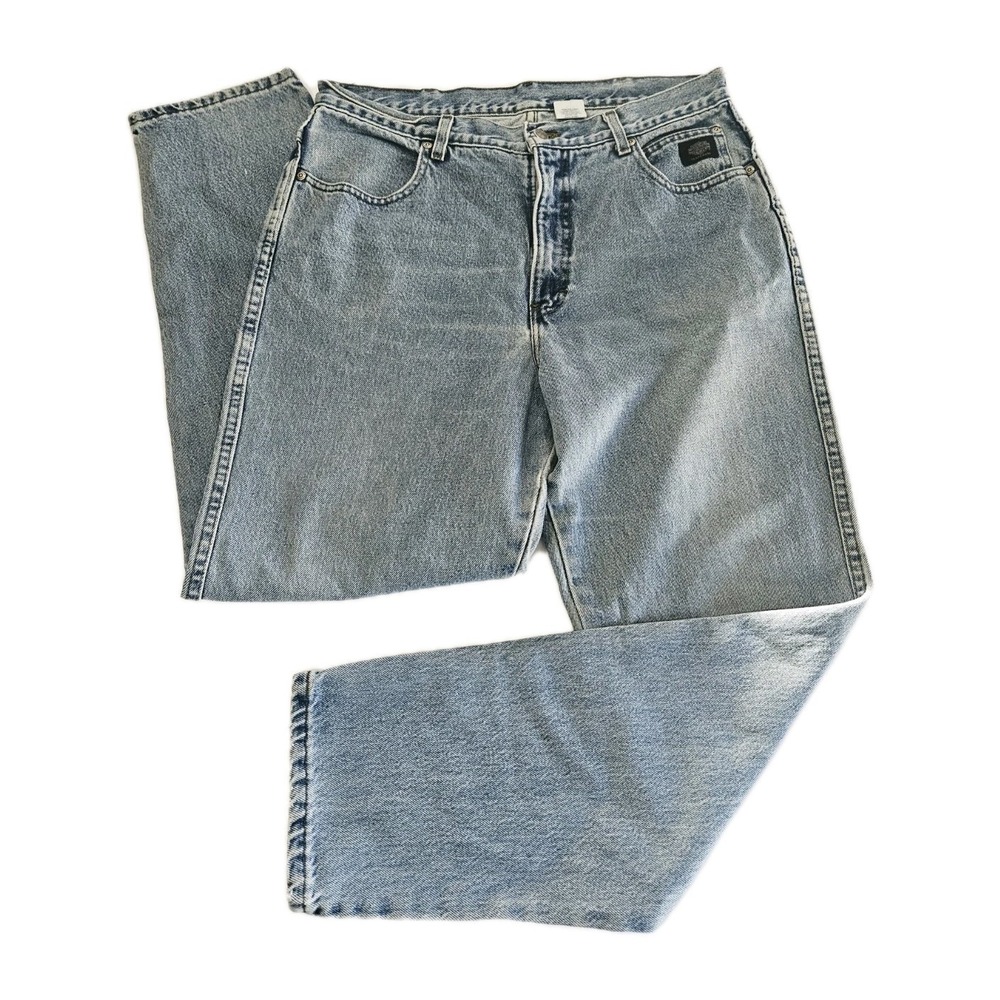 Vintage Harley Davidson Women's 16/Reg Classic Light Wash Straight Jeans